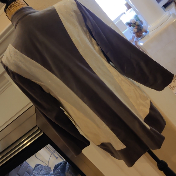 WOW! Gorgeous Chico's velvet lace jacket size 2P Medium - Picture 5 of 8